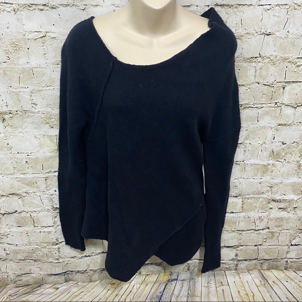 NWT Free People Black Wool Love & Harmony Sweater - Picture 2 of 6
